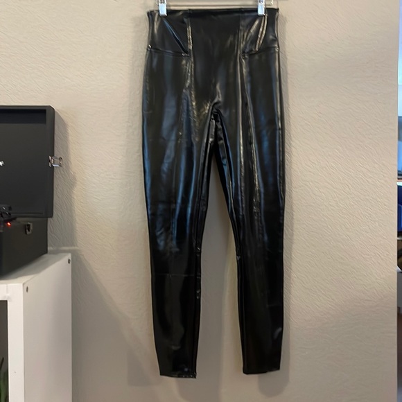 Spanks Too Hot Pleather Pants - Picture 1 of 5